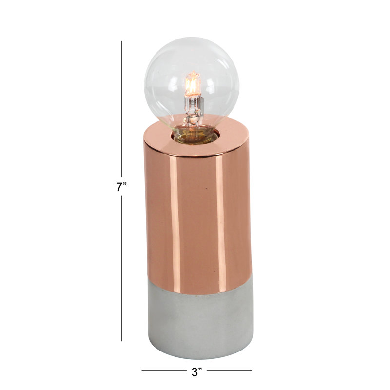 Lampe de table 7 po, Bronze