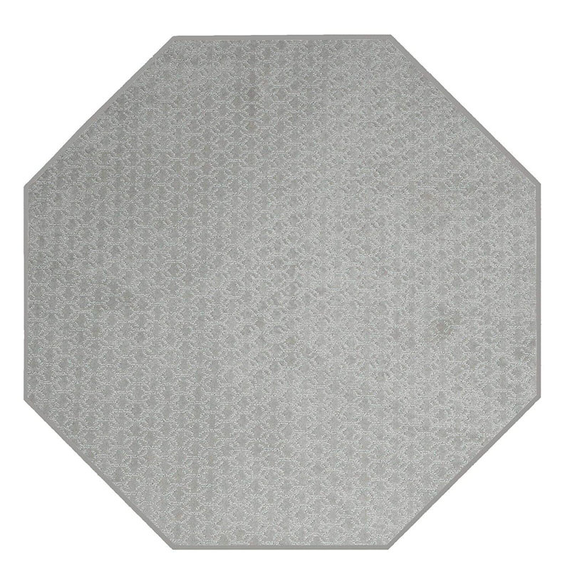 Tapis de sol personnalisé valide - gris, Octogone 6 pi