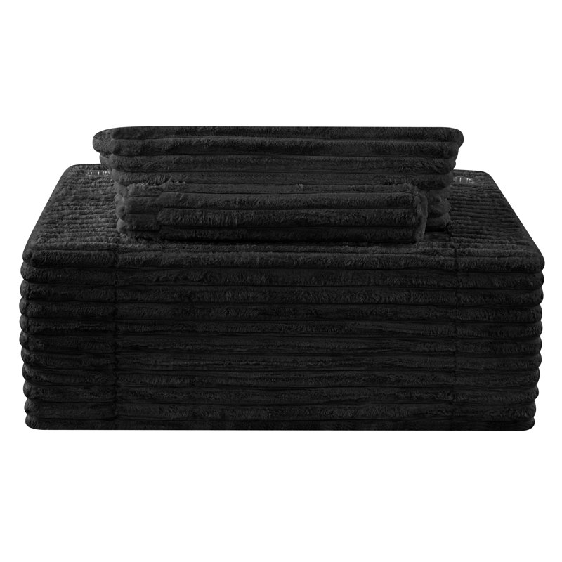 Méridienne extra large Plush, Noir