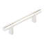 Emtek Select Cabinet Pull 4" C-C, Rectangular Bar Stem, Smooth Bar-984430457