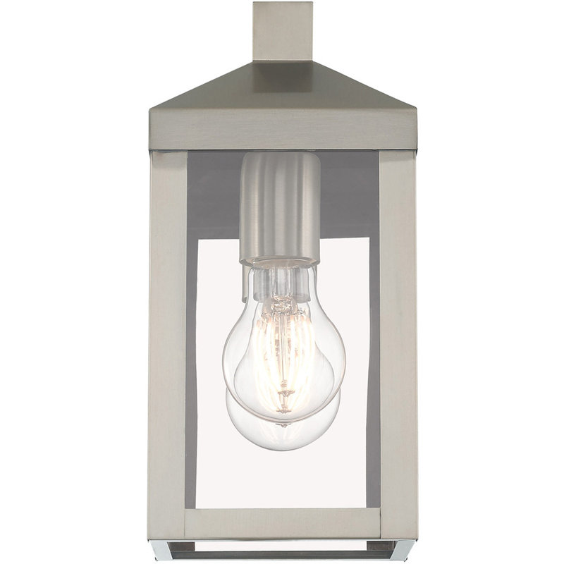 Lantern Head, 10.5" H x 5" W x 5" D, Brushed Nickel