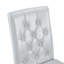 Ensemble de 2 chaises d'appoint de 35 pouces avec dossier ergonomique, revêtement en similicuir gris doux et pieds en métal doré
