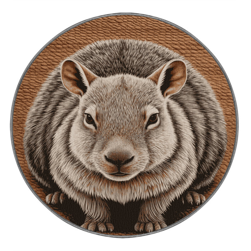  Tapis lavable Rock Hyrax, Rond 6 pi