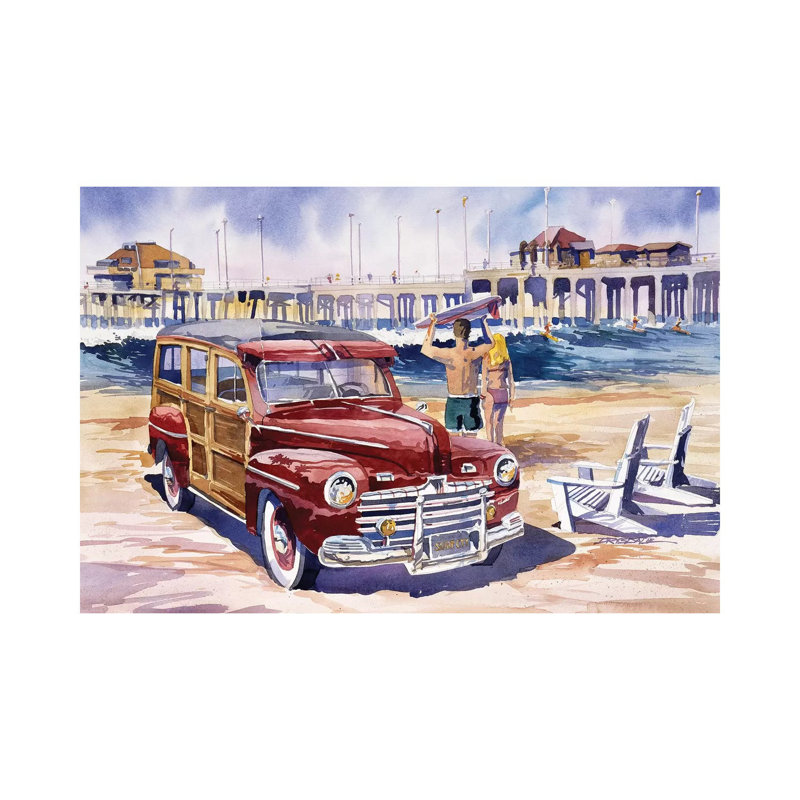 Surfin Safari by Bill Drysdale - Wrapped Canvas Print, 30.48 cm H x 45.72 cm W