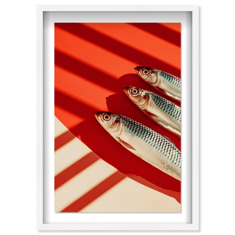 Coast Catch Print by Oliver Gal, 37.5"H x 25.5"W, White Shadowbox