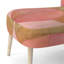 Chaise d'appoint abstraite moderne et transitionnelle - contemporain Flow I - chaise d'appoint Arcs IX rose et or-541628772