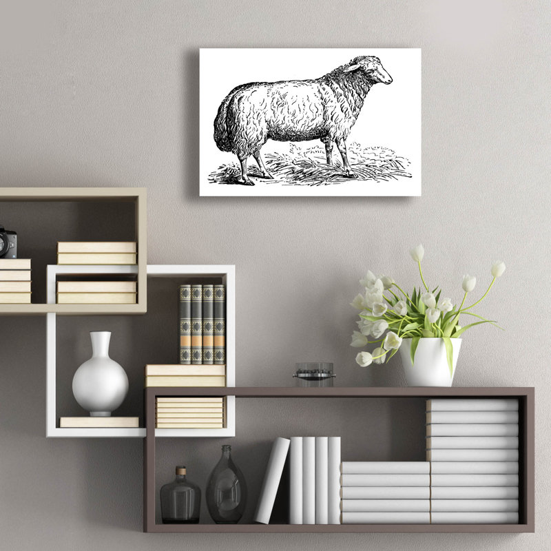  «Ewe» par Art Licensing Studio, art mural en verre acrylique, 24 po x 16 po, H 16 po x l 24 po
