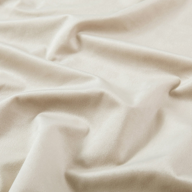 Stockholm Heavy Crushed Velvet Eyelet Sheer Curtains, Beige, Width 228 x Drop 228 cm