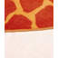 Ensemble de tapis touffetés en nylon orange / beige Basnett-2139864418