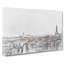 Sunlight over the Paris Skyline in Abstract - Wrapped Canvas Drawing - Wrapped Canvas-55339786