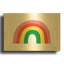 «Rainbow I» par Ann Kelle, art mural en métal doré, 16 po x 12 po-133651431