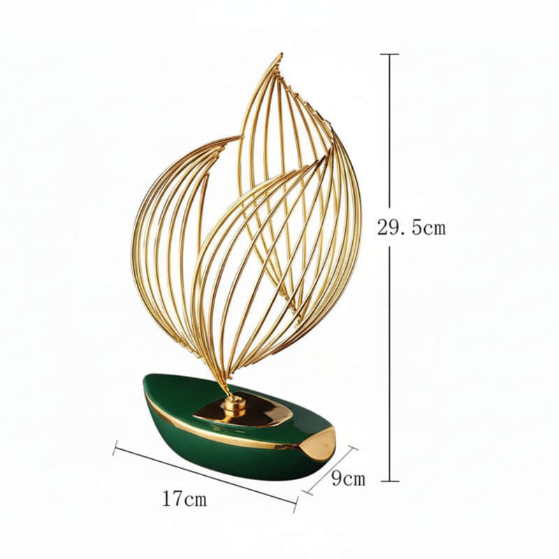 Modern Geometric Metal Sculpture