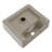 White Ceramic Wall Mount Bathroom Sink, 13.6L X 11.6W 4.8H, Single Faucet Hole, Smooth Polished Surface, Acid , Modern Design, Installation Guide 13.6X11.6 Inch Rectangle Stain Low Water Absorption,