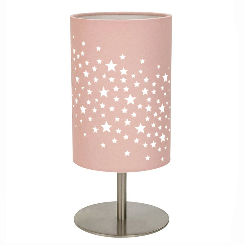 Admer Stars Decorated Children/Kids Soft Cotton Bedroom Pendant or Lamp Shade, Pink
