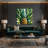 Botanical Pineapple Plant Brown Canvas Wall Art-1966738977