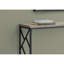 Narrow Console For - Brown Laminate Top And Modern Metal Legs Bedroom Accent Table Frame Taupe Surface