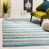 Turquoise/multicolore