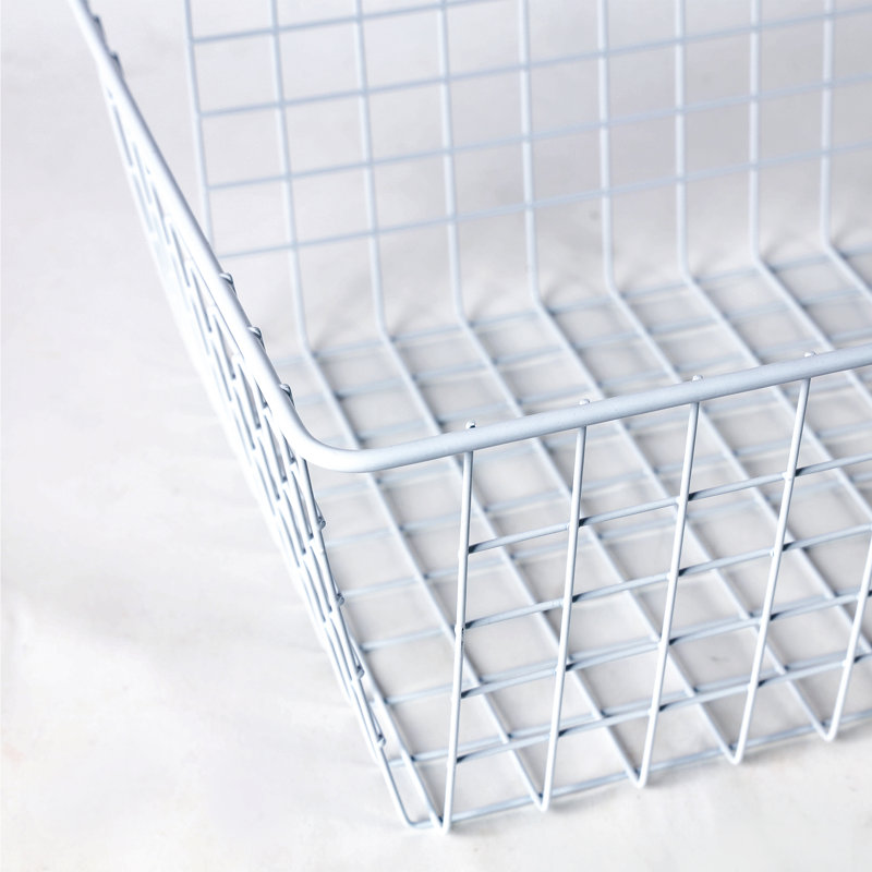 Métal / cube métallique, Blanc, H 4,7 po x P 8,7 po x l 3,2 po