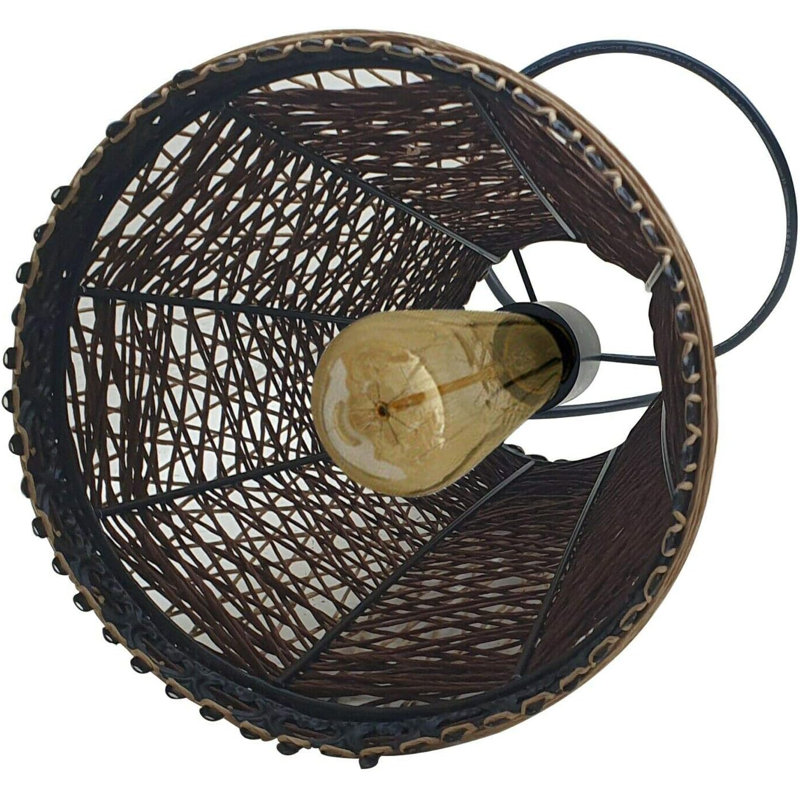 1 - Light Brown Single Pendant, No