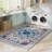 Low-density stain-resistant Oriental carpets are suitable for living rooms and family rooms.