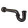Kingston Brass Trimscape 1-1/2 Inch Decor P-Trap with High Box Flange, 13-1/16 Inch Length, 18 Gauge