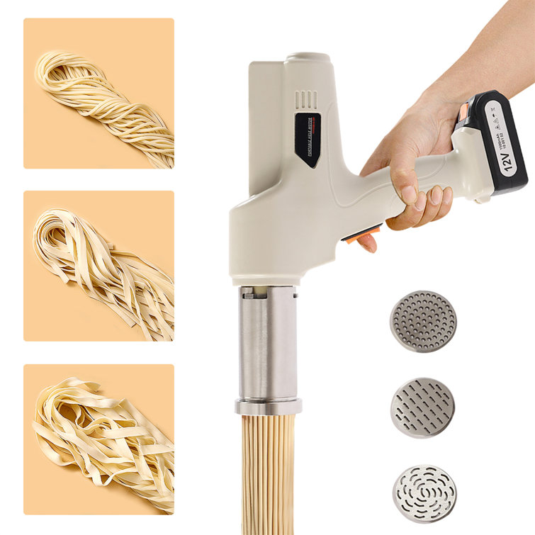 YINXIER Green Electric Pasta Noodle Maker Automatic Pasta Machine