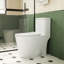 Toilette monobloc allongée au sol 1,1 / 1,6 GPF, certifiée CUPC, certifié Watersense, céramique, couleur blanche, siège à fermeture en douceur