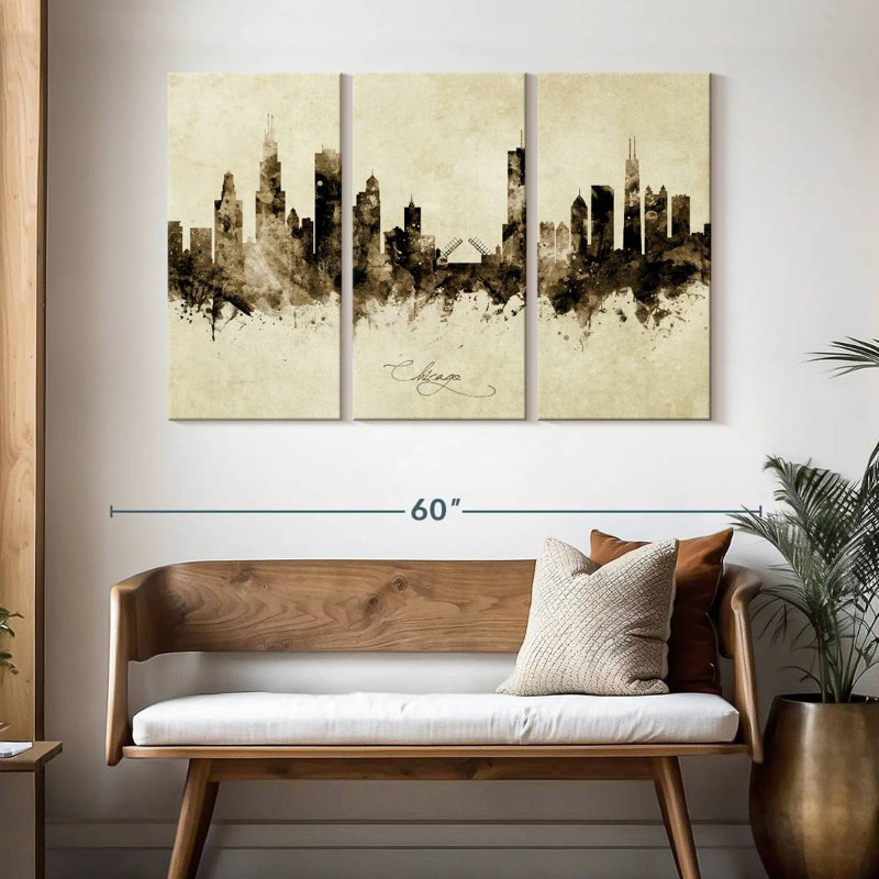 Rorry Chicago Illinois Skyline X, 32" H x 50" W