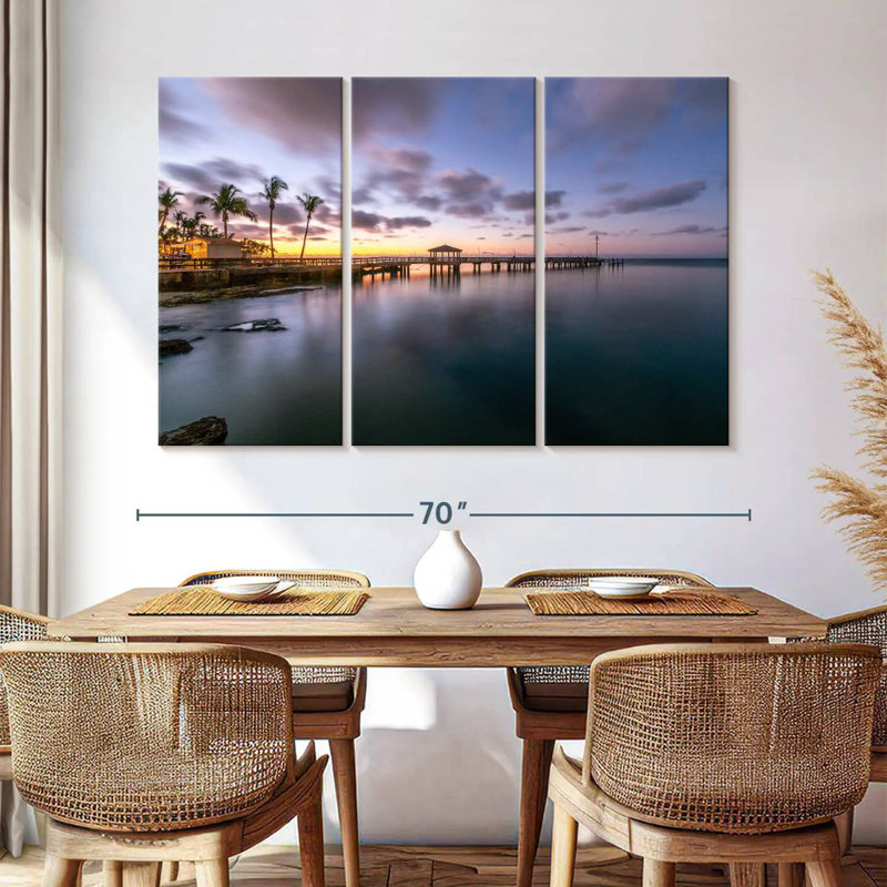 Aletra Blue Sky Key West Dock, 42" H x 65" W