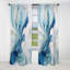 Blue And Grey Ethereal Elixir V - Abstract Curtain - Blackout Abstract Curtain - 1 Panels-321951483