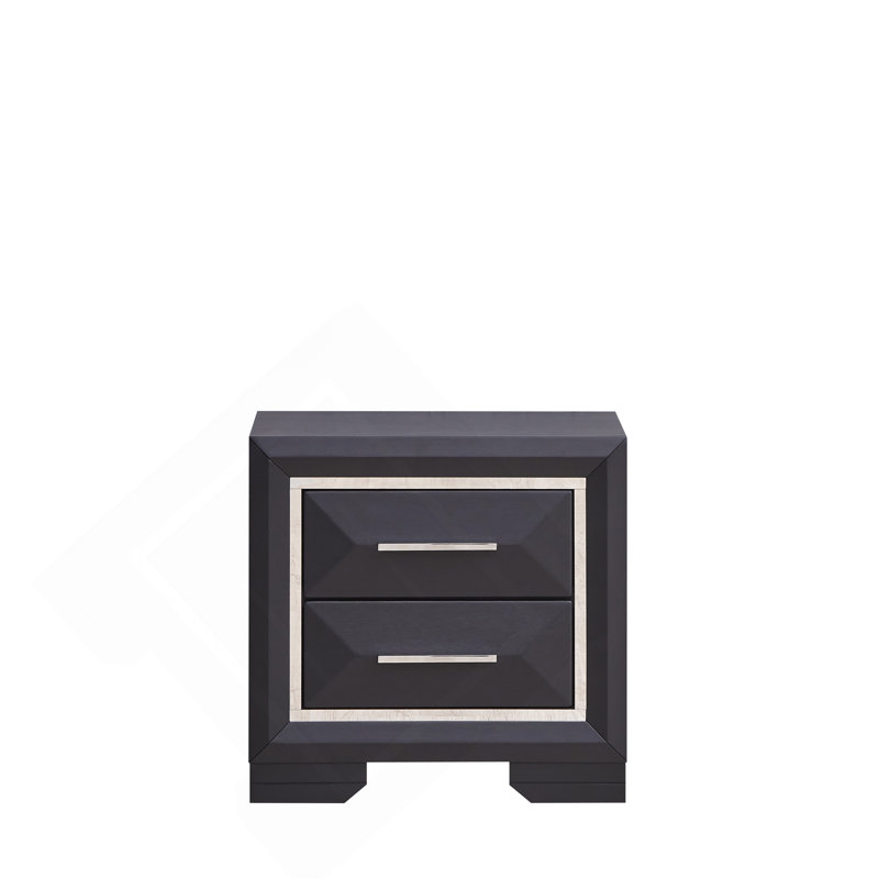 Table de chevet, noir