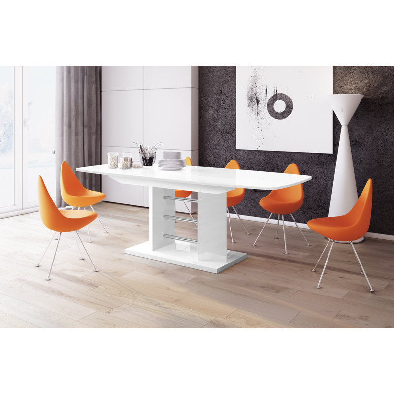 Debrisha Extendable Dining Table, White