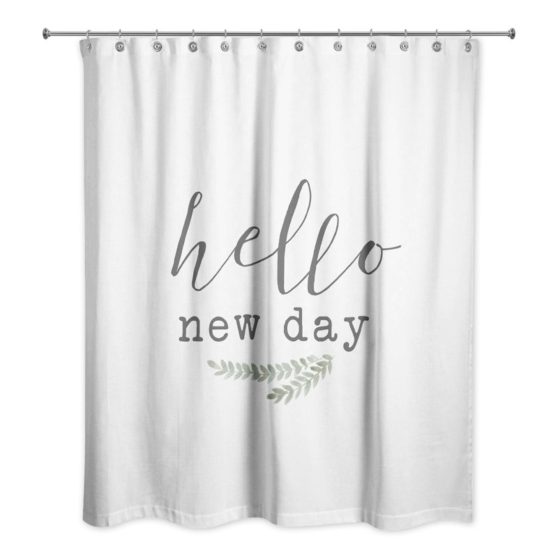 Rideau de douche Hello New Day
