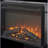 Electric Fireplace Insert 23 Inch with Realistic Flame, Log Set, Overheating Protection | Electric | Tempered Glass+Sheet Metal