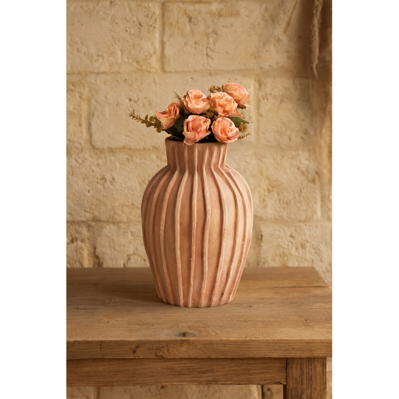 Vase en terre cuite de 10 po et H 13,8 po