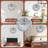 White Crater Moon Surface Wall Clock