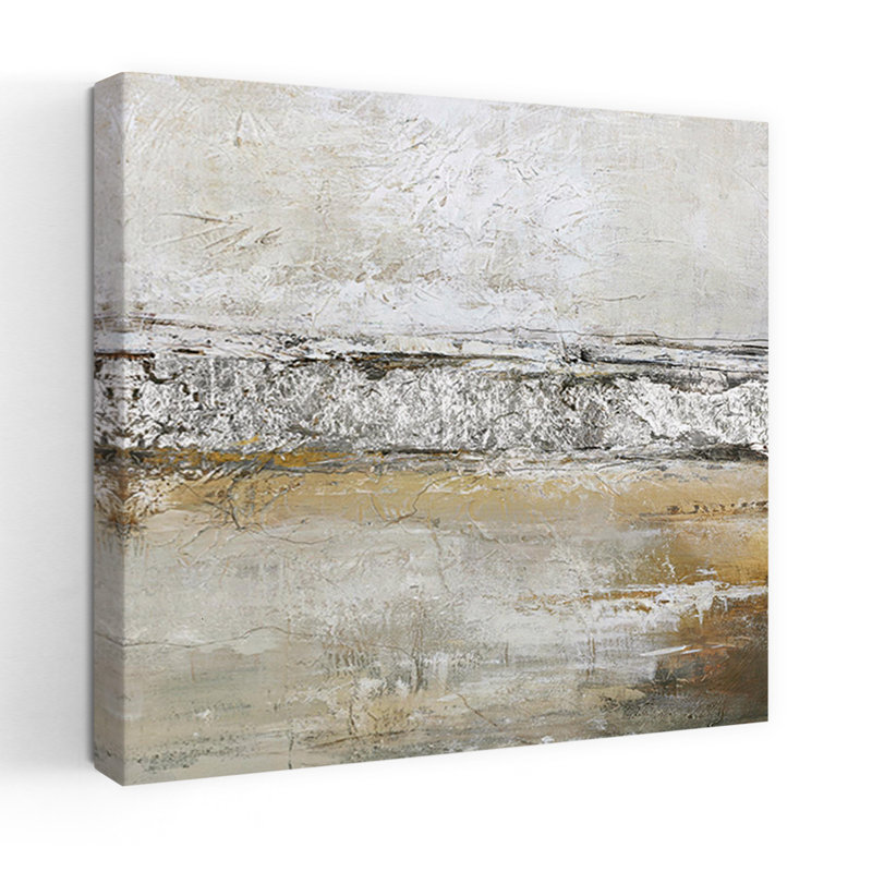 «Low Limit Silver», art contemporain abstrait, H 18 po x l 18 po