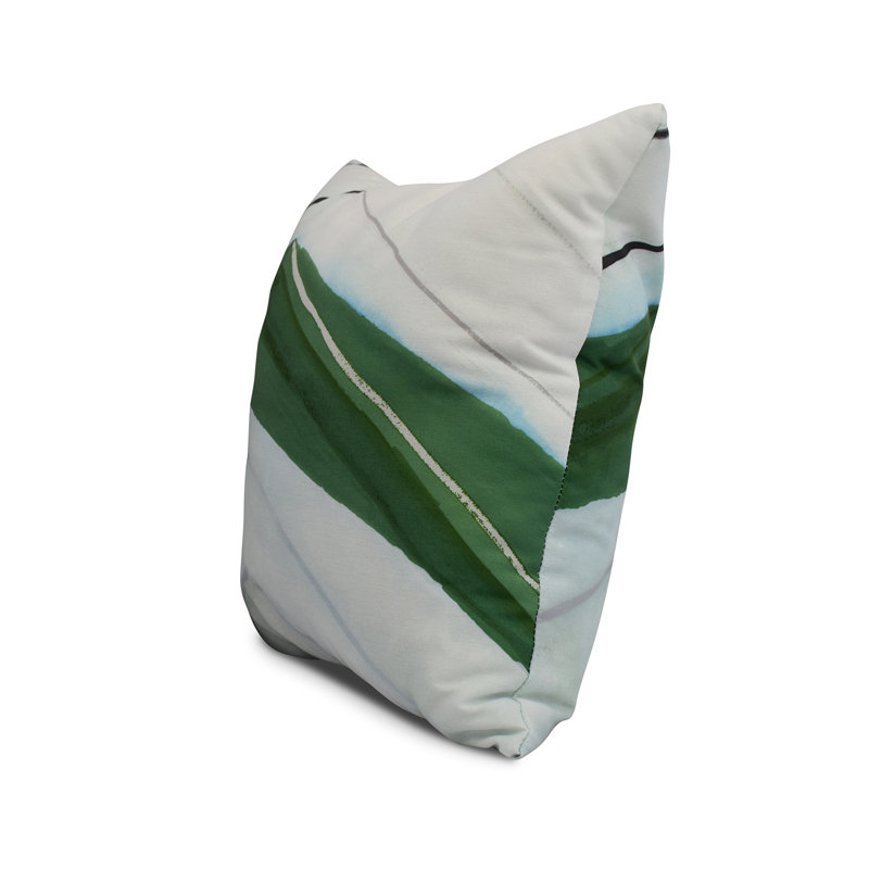 Housse et insert de coussin carré Nantucket, Vert, 16 po x 1 po