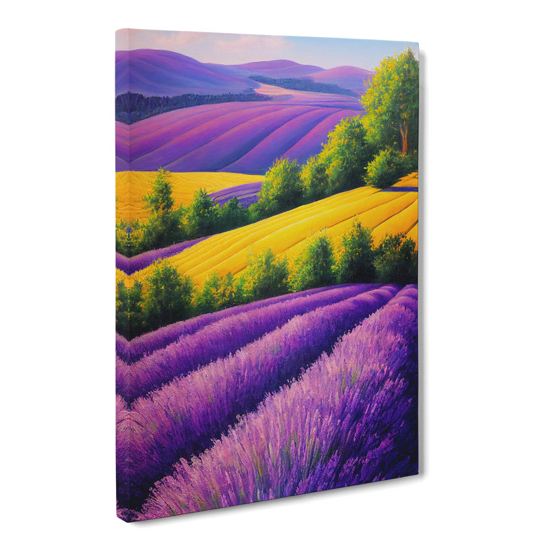 Lavender Field Vol.2 - Wrapped Canvas, 50cm H x 35cm W x 3cm D