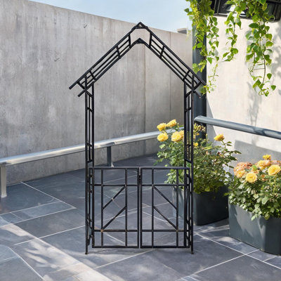 97.17 Ft. H x 16.85 Ft. W Galvanized Steel Gate with