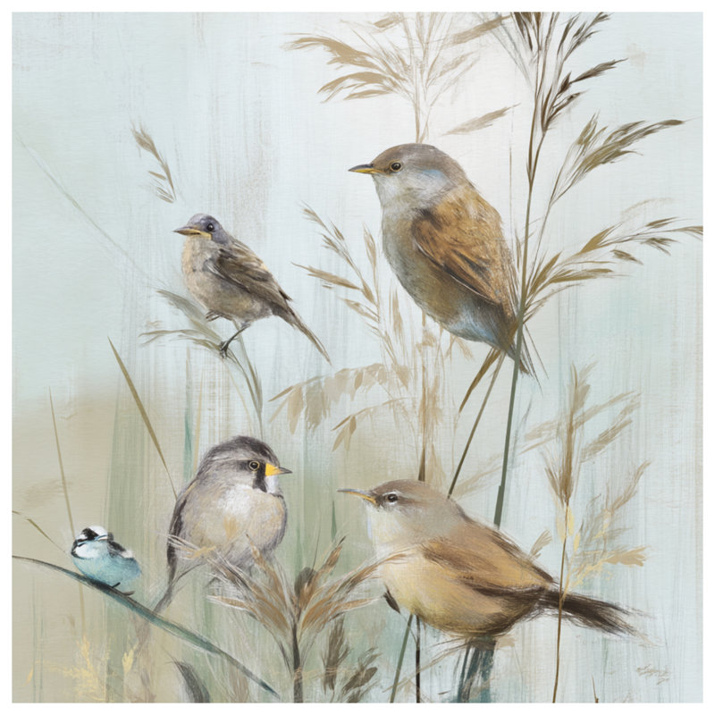 Birds On Grass, Grand lit