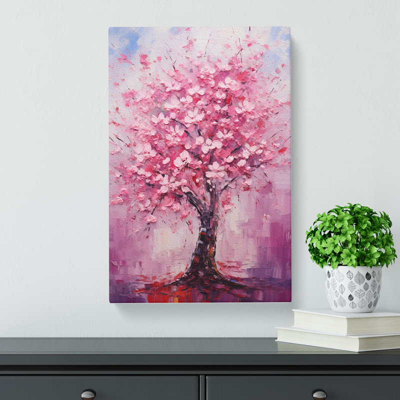 Cherry Blossom Tree Expressionism No.3 - Print, 60cm H x 40cm W x 3cm D