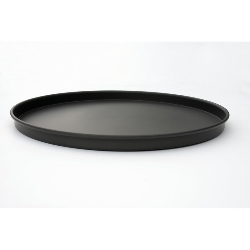 14-Inch Black Aluminum Pre-Seasoned Pizza Pan