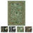 Botanical Flora Machine Washable Rug Low Pile Throw Carpet Non Slip Non Shedding Floor Cover Stain Resistant Folding Carpet For Home Decor-1884151302