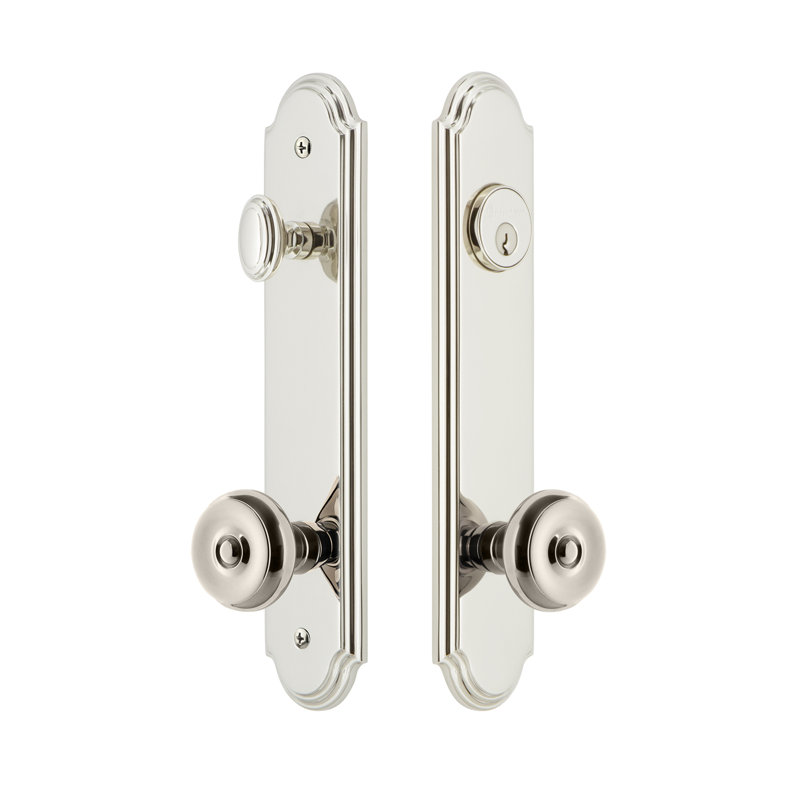 Ensemble d'entrée complet Arc, Nickel poli, 2,375 po
