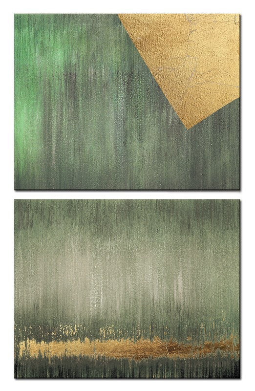 Abstraction - 2 Piece Wrapped Canvas Painting