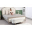 Banc de chambre rembourré, banc repose-pieds capitonné Channel, blanc crème-1334375609