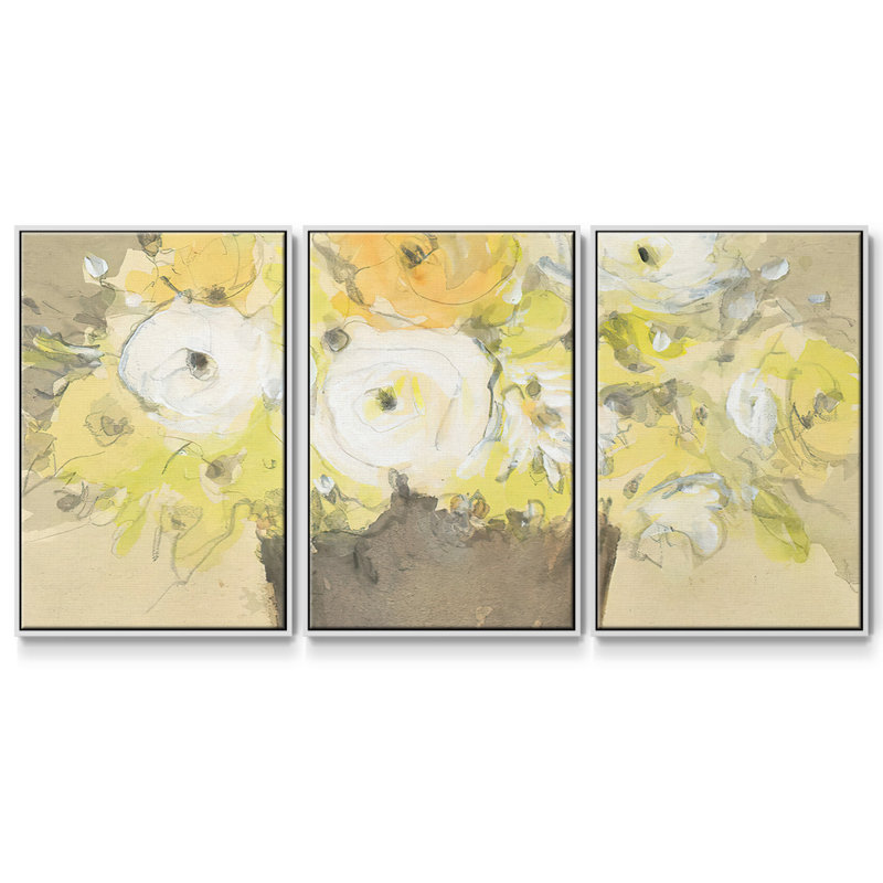 Table Bouquet I 3 pièces, Blanc, H 36 po x l 75 po x P 2 po