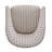 Upholstered Stripe Barrel Chair