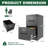 2-Drawer Lockable Metal Vertical File Cabinet for A4/Legal/Letter Size, Office & Home, Assembly Required-1770606896